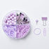 Push Pin Clips Office Decor Purple Office Supplies for Women Paper Clips Push Set Paperclips Thumb Tacks Rubber Bands Classroom Teacher Home Desk ...