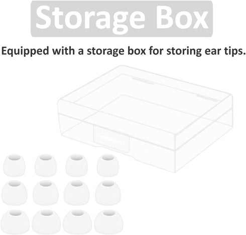 Replacement Earbuds Tips Silicone Ear Tips for JBL Tune 230NC TWS/Tune 125TWS /Tune 130NC TWS/Vibe 200TWS / Free X,Fit in Case, Buds Tips,6 Pairs ...