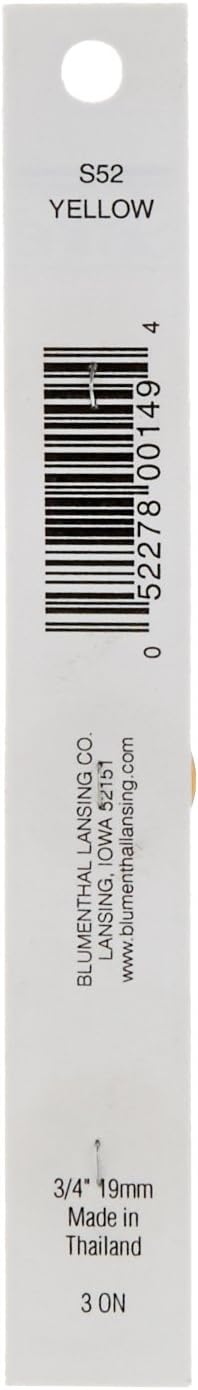 Slimline Buttons Series 1-Yellow 4-Hole 3/4-inch diameter...