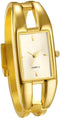 JewelryWe Wrist Watches for Women Elegant Alloy Bangle Watch Analog Square Quartz Dress Watch, for Mother's Day...