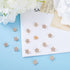 GORGECRAFT 1 Box 16Pcs Star Shaped Rhinestone Buttons Crystal Light Gold Alloy Shank Button Replacement Decorative Buttons for DIY Sewing Crafts S...