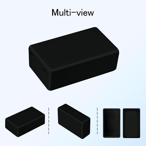 Project Box 8 Pieces Electrical Box Small Junction Box ABS Plastic Enclosure Power Electronic Case Black 3.15" x 1.97" x 1.02"(80 x 50x 26mm)...