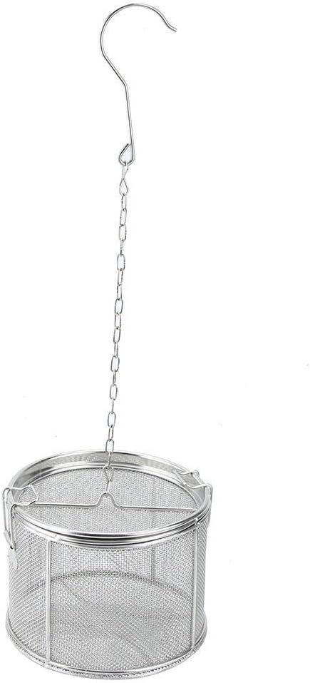 Tea Infuser, Stainless Steel Extra Fine Mesh Tea Ball Strainer Soup Seasonings Seperation Basket Spice Filter with Extended Chain Hook for Brew Te...