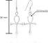 AeraVida History Inspired Ancient Egyptian Heiroglyphs Ankh Symbol of Life .925 Sterling Silver Fishhook Dangle Earrings...