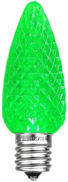 Novelty Lights 25PK C9 LED Faceted Ultra Bright Dimmable Outdoor Christmas Light Replacement Bulbs LED Replacement Bulbs, Led Bulbs, Outdoor Light...