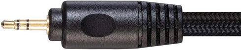 Monoprice 138081 3.5mm to 2-Male RCA Adapter Cable - 3 Feet - Black, Gold Plated Connectors, Double Shielded with Copper Braiding - Onix Series...