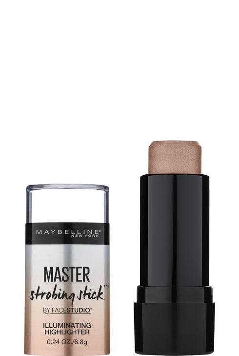 Maybelline New York Makeup Facestudio Master Strobing Stick, Medium - Nude Glow Highlighter, 0.24 oz....