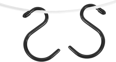 PATIKIL 4" S Shaped Hooks, 12 Pack Multipurpose S Hanging Hooks for Hanging Items in Your Home, Garage, Workshop, Black...