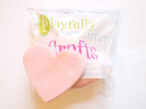 Playfully Ever After 3 Inch 28pc Felt Hearts (Light Pink)...