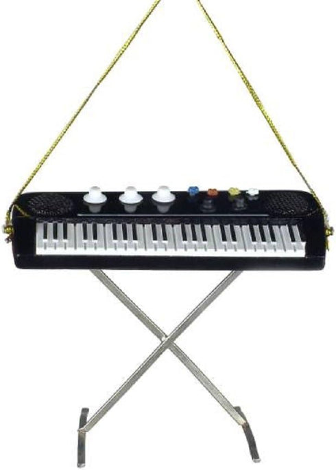 Broadway Gifts Electric KeyboardChristmas Tree Ornament Decoration, Metal , 3 inches...