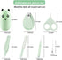 5-in-1 Baby Nail Kit, Baby Manicure Set, Baby Nail Clippers Set with Cute Case, Nail Clipper, Scissors, Tweezers, Glowing Ear Scoop, Baby Nail Fil...