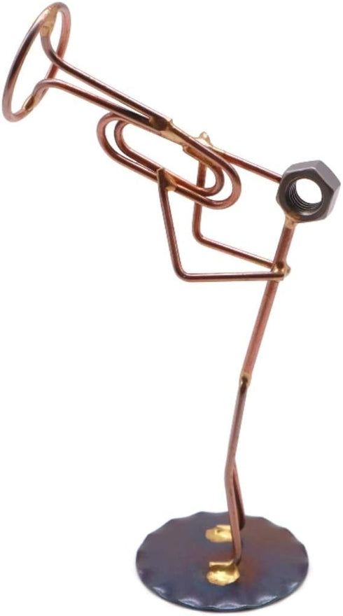 Mellophone Collectible Handmade Metal Art Figurine, Desk Accessories, Trophy, Boss Gift, Office Décor, Business Professional, Musical Instrument...