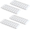 Easy Release White Ice Cube Tray, 16 Cube Trays (Pack of 4) (4 Pack - 64 Cubes)...
