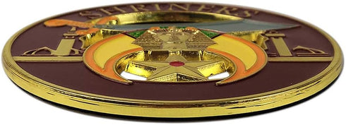 Shriner Masonic Car Emblem Mason Auto Decal...