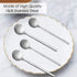 10 Pack Espresso Spoons,Silver Stainless Steel Mini Teaspoons Set for Coffee Sugar Dessert Cake Ice Cream Soup Antipasto Cappuccino,5.3 Inch (Silv...