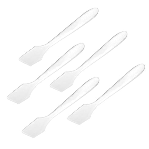 Mini Disposable Plastic Cosmetic Spatulas - SumDirect 400 Pcs Frosted Clear Skincare Makeup Mask Spatula...
