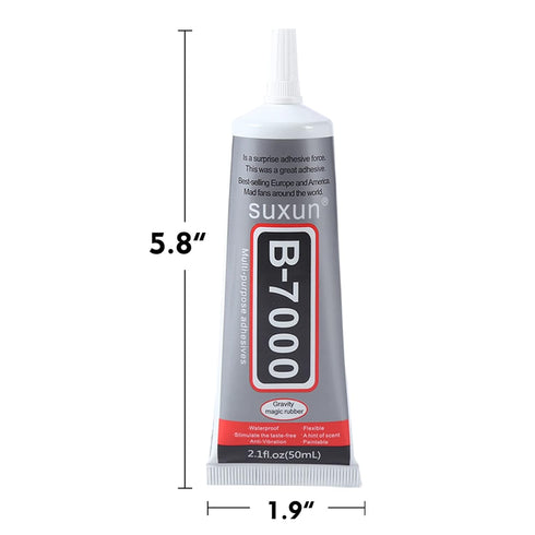 B7000 Rhinestone Glue for Crafts DIY 50ml Multi-Function Clear Jewelry Glue for Jewelry Making Super Adhesive for Phone Screen Repair(2.1 FL.OZ)...