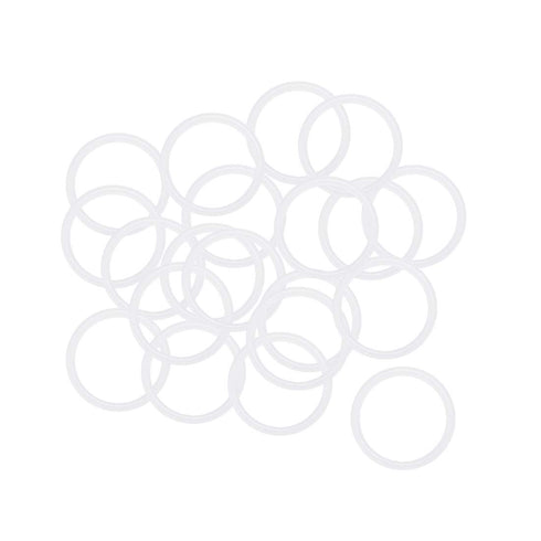 uxcell Silicone O-Rings, 15mm OD 12mm ID 1.5mm Width VMQ Seal Gasket for Compressor Valves Pipe Repair, White, Pack of 20...