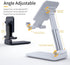 Adjustable Cell Phone Stand for Desk, Angle Height Adjustable Cell Phone Stand for Desk, Case Friendly Phone Holder Stand for Desk (White 4oz)......