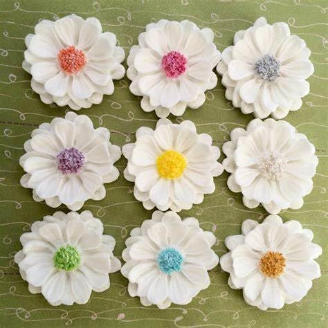 3D Daisy Rose Flowers Silicone Mold Fondant Mould for Cupcake Cake Decorating Tool Chocolate Gumpaste Mold Sugarcraft Bakeware (4flowers molds)...