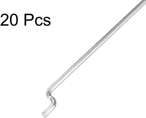uxcell 1.2mm x 450mm (17.7 Inch) Steel Z Pull/Push Rods Parts for RC Airplane Plane Boat Replacement (Pack of 20)...
