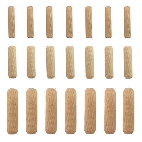 21pcs Wooden Dowels Assorted M6 M8 M10 Hard Wood Grooved Plugs Furniture Woodwork Grooved Fluted Pin Craft for Grooved Fluted, Craft, DIY, Carpent...