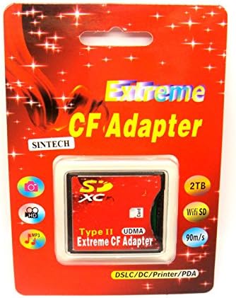 Sintech SDXC SDHC SD Card to UDMA CF Adapter for Sony Canon Camera...
