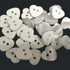 AKOAK 100 Pcs 2 Hole White Heart Button Resin Button Suitable for Hand-Sewn Decorative Accessories Scrapbook Peach Heart Blend...