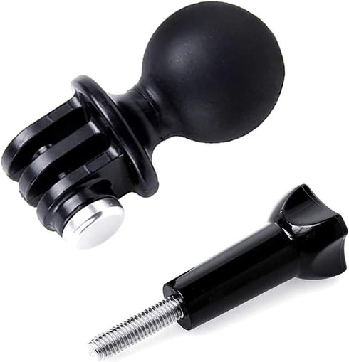 1" Ball Mount Universal Head Adapter with Thumb Screw Fit for GoPro Hero 9, 8 Black, 7 Black, 7 Silver, 7 White, 6, 5, 4, 3+, 5Session, MAX, DJI O...