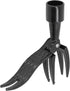 4 Claw Weed Puller Stand Up Weed Picker Tool Black Portable Weeding Head Tool...