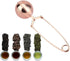 Haofy Tea Strainer, Stainless Steel Tea Filter, Twisting Snap Ball Infuser for Brewing Loose Leaf Tea Mulling Spices Seasonings with Long Handle, ...