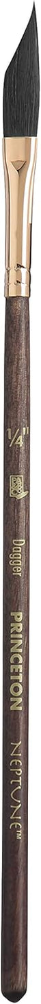 Princeton Artist Brush Neptune, Brushes for Watercolor Series 4750, Dagger Synthetic Squirrel, Size 25...
