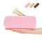Travel Makeup Brush Holder,Silicone Makeup Brush Holder,Makeup Brush Bbag,BPA free Travel Accessories7.9 x 3.15 x 1.18 inches-Pink...