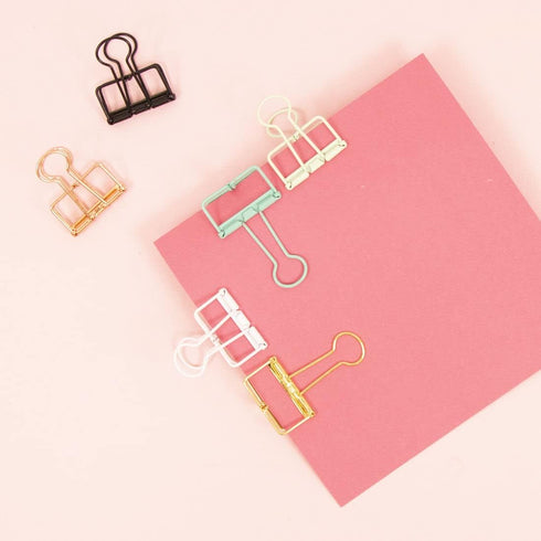 Craftelier - Set of 6 Metal Clamps with 3 Different Sizes and 3 Different Designs | Holds for Scrapbooking and Craft Materials | Dimensions Approx...