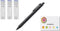 uni Kurutoga KS 0.5mm Mechanical Pencil Black (M5KS1P.24)+uni Mechanical Pencil Lead,The Uni Smudge-Proof Leads 0.5mm HB 3 Set Sticky Notes...