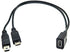 Duttek Mini USB Multi Charging Cable, Mini USB Y Splitter Cable, Mini USB Female to Micro USB Male and Mini USB Male 2 in 1 Splitter Charging Cabl...