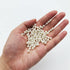 3800pcs 5mm Ivory Polished ABS Undrilled Art Faux Pearls for Vase Fillers, No Hole Imitation Round Pearl Beads for Home Decoration...