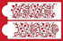 Designer Stencils Gilded Floral Cake Stencil Set, Beige/semi-transparent...