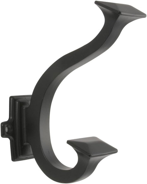 Hickory Hardware P2155-10B Double Coat Hook, 0.875-Inch, Oil Rubbed Bronze...
