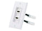 Monoprice Two-Piece Inset Wall Plate with 4 Inch Built-in Flexible High Speed HDMI Cable With Ethernet - Dual Port (2P)...