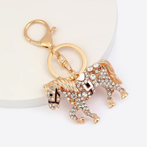 Hyning horse shape Women and Grils Opal Keychain/car Key Pendant...