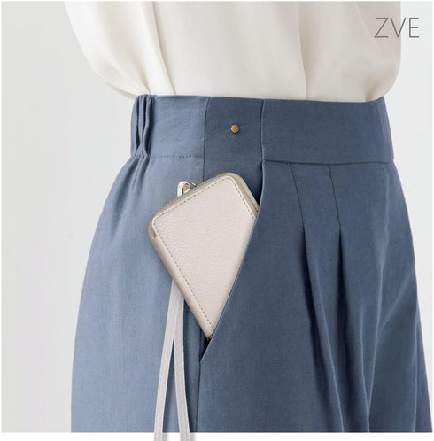 ZVE for iPhone 13 Wallet Case with Credit Card Holder, Zipper RFID Blocking Leather Case with Wrist Strap, Handbag Case Purse Cover for Women for ...