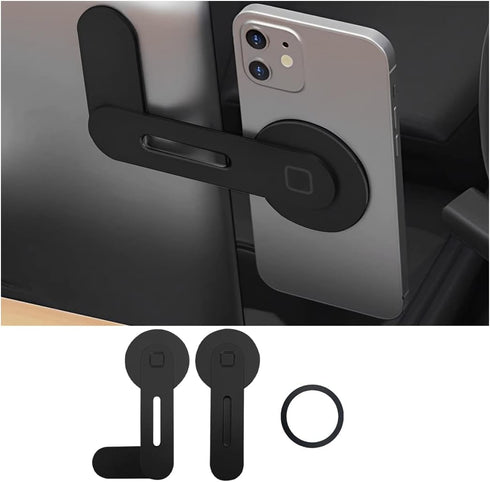 Magnetic Car Phone Mount, Invisible Design for Tesla Model 3/X/Y/S, Strong Magnet and 90° Rotation, Foldable Phone Holder for Car Screen Laptop, C...