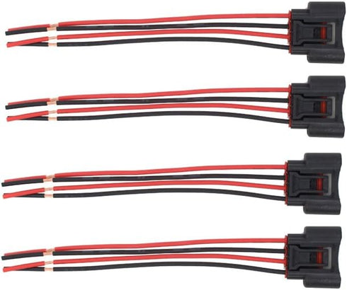 NewYall Pack of 4 Ignition Coil Female Connector Plug Harness Pigtail for HS250h Vibe Camry Corolla Highlander Matrix RAV4 Solara Prizm tC L4 2.4L...