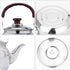 Luxshiny Kettle Teapot with Handle Tea Pots for Stove Top Stove Safe Teapot Stove Top Teapot Whistling Tea Pot Whistling Coffee Cup Gas Boiled Old...