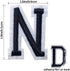 Iron on Letter Patches 52 Pieces,bfuee Letter Patches Alphabet Embroidered Patch A-Z,for Hats Shirts Jeans Bags Black...