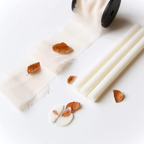 UNIQOOO Frosted Translucent Vellum Glue Gun Sealing Wax Sticks for Wax Seal Stamp - Great for Wedding Invitations, Cards Envelopes, Snail Mails, C...