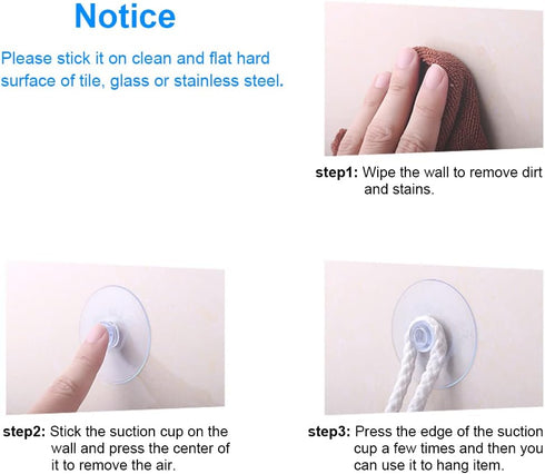 22 Pieces 0.8 inch Mini Clear Suction Cups for Glass, Without Hooks Without Holes, Plastic Sucker Pads for Festival Decoration Home Organization W...