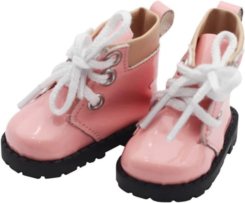 niannyyhouse 20cm Plush Doll Boots Leather Shoes Length 5.5cm 8in Doll Accessories Dress Up (Pink)...