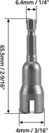 QWORK Wing Nut Driver, 2 Pack, Power Wing Nut Drill Bit Socket Tool with 1/4 Quick Connect Hex Shank, for Panel Wing Nuts, Screws Eye C Hook...